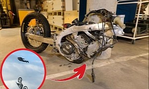 Tom Cruise's Smashed One-Wheel Stunt Motorcycle Is an Expensive Piece of Memorabilia