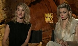 Tom Hardy and Rosie Huntington-Whiteley Talk of Epic Car Stunts in Mad Max: Fury Road – Video