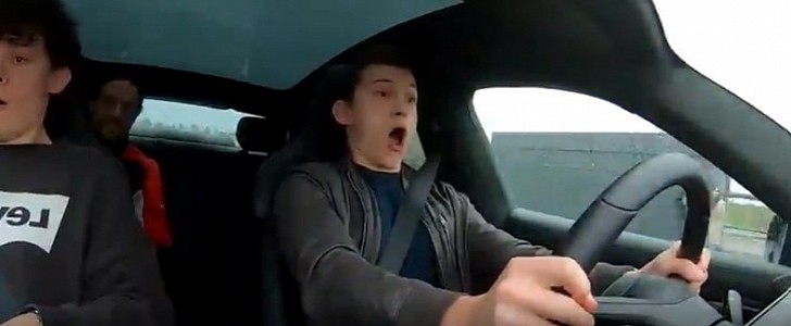 Tom Holland and Porsche Taycan Turbo S