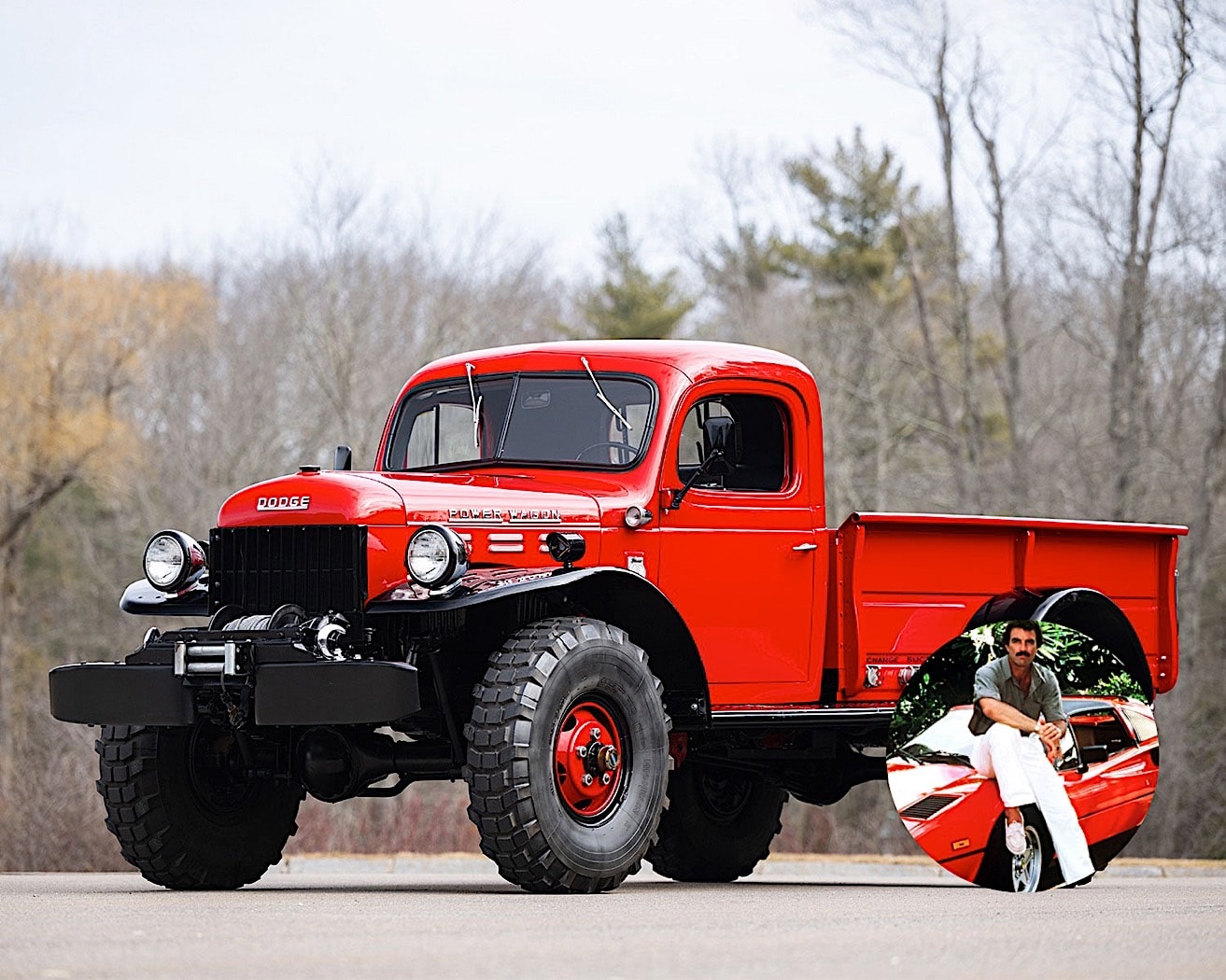 Tom Sellecks 1953 Dodge Power Wagon Selling With Rifle Rack In The Cab