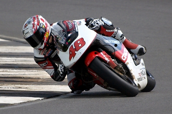 Tomizawa at the 2009 British Grand Prix in Donington