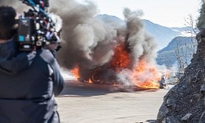 Top Gear's Alpine A110 Burns Down in Four Minutes, TV Hosts Manage to Escape