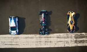Top Gear Drag Races F1 Car Against Formula E and WRC Cars, It’s Not Even Close