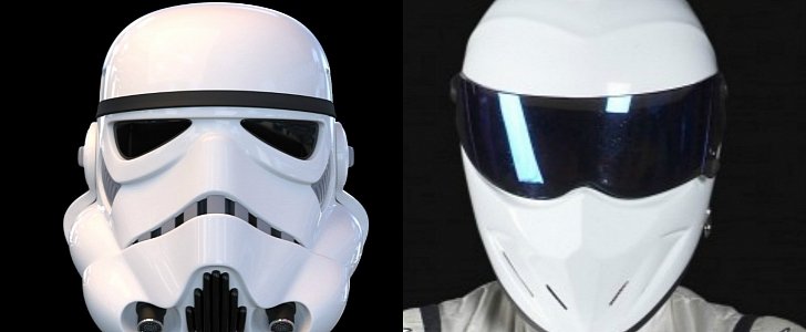 An Original Stormtrooper helmet and The Stig
