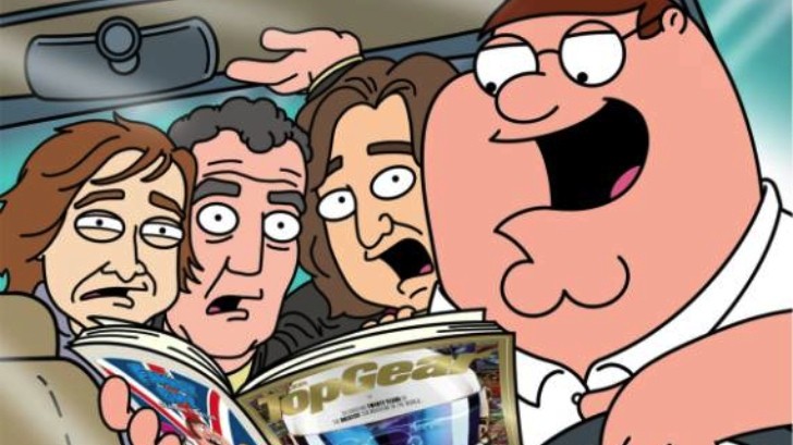Clarkson, Hammond and May have recently entered a new dimension of the car world. The Top Gear presenters have “joined” Pitter Griffin, the star of the Family Guy show.  The tree have been turned into