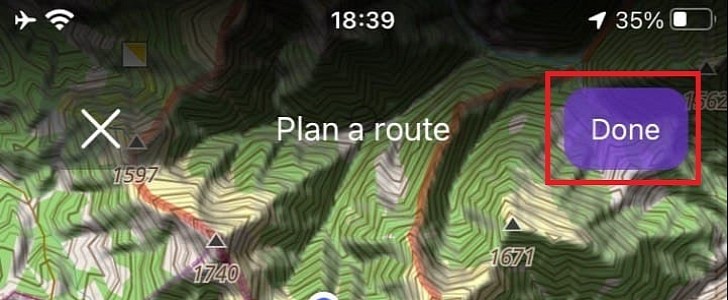 The latest version of OsmAnd includes an option to plan routes