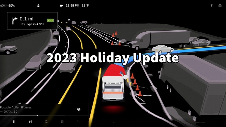 Tesla's 2023 Holiday Update comes packed with features