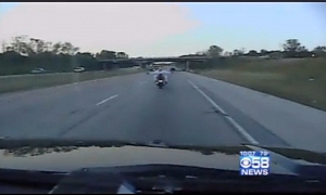 Topless Intoxicated Woman Arrested after Crashing Her Bike on the Highway