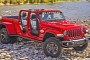 Topless Jeep Gladiator Becomes a Summer-Loving Dually Truck Within CGI Moments