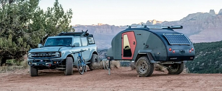 Topo2 Teardrop Camper Is a Disruptive Off-Grid Machine Built With Recycled Plastics