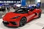Torch Red Corvette Stingray Convertible on Display in Chi-Town Looking Expensive
