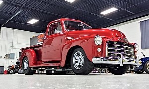 Toreador Red 1952 GMC 100 Is a Practically New 300-HP Truck, Price Is a Mystery