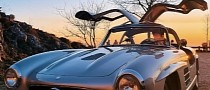 Toto and Susie Wolff Have a "Small Spin" in the Mercedes-Benz 300 SL Gullwing