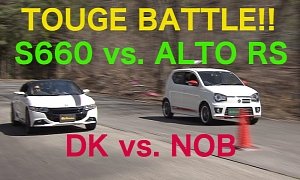Touge Battle Between Honda S660 and Suzuki Alto Turbo RS Proves 64 HP Is Fun
