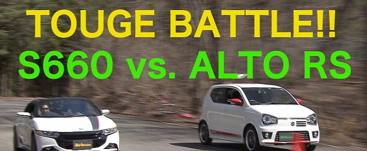Touge Battle Between Honda S660 and Suzuki Alto RS Proves 64 HP Is Fun