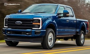 Tough 2024 Ford F-Series Super Duty Gets Imagined With Simplified Pickup Design