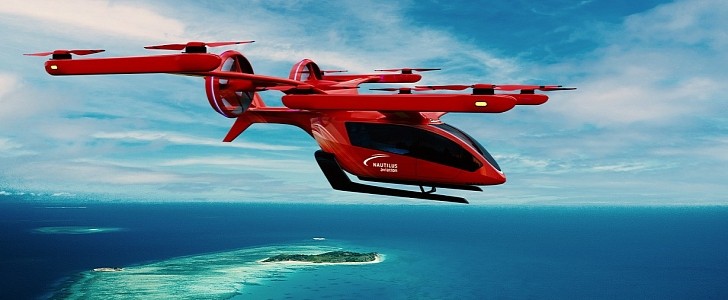 Nautilus Aviation will operate ten eVTOLs over the Great Barrier Reef