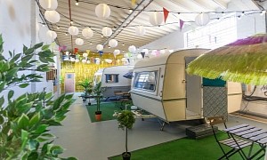 Towed Town Camping Is an Indoor Campground Offering Accommodation in Five Vintage Caravans