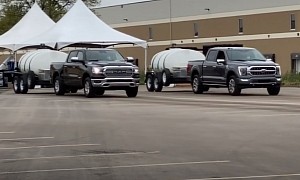 Towing Race: 2021 Ford F-150 PowerBoost Pitted Against the Ram 1500 HEMI eTorque