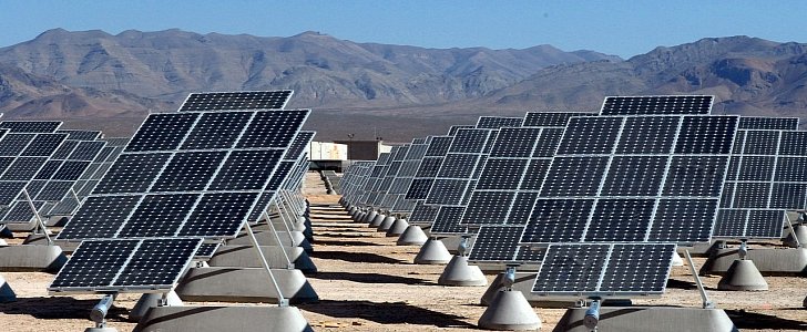 Solar Panels on Solar Farm