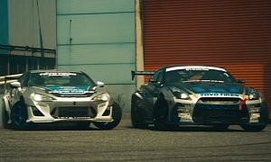 Toyo Tires Drifts 1,000 HP GT-R and Monster GT86 Around Its Factory in Japan