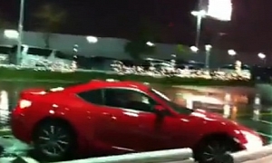 Toyota 86 Drifting Ends with Crash