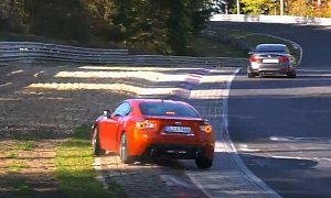 Toyota 86 Has Nurburgring Crash while Chasing BMW M4 GTS