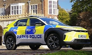 Toyota bZ4X Gets the Blue Light Treatment, Will Patrol London's Parks and Cemeteries