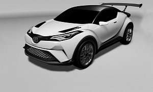 Toyota C-HR Crossover Will Race at the 24 Hours of Nurburgring with a Big Wing