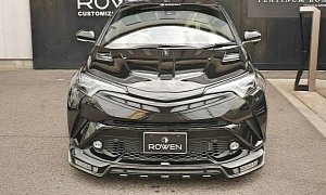 Toyota C-HR Gets Badgeless Grille in Crazy Rowen Tuning