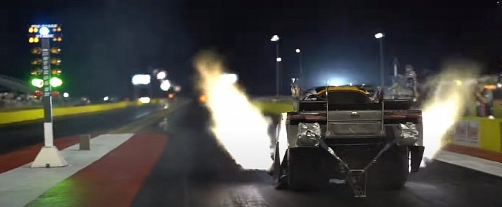 Toyota funny car sets 1/8-mile record