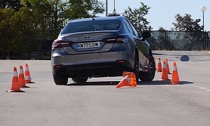 Toyota Camry Hybrid Takes Dreaded Moose Test and Let's Just Say It Could Have Done Better