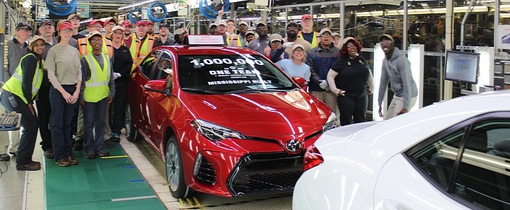 One-Millionth Corolla Manufactured In Mississippi