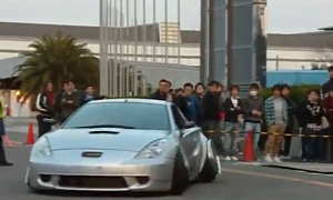 Toyota Celica with Excessive Camber Will Defintely Get You Noticed