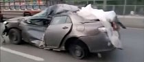 Toyota Corolla Wreck Refuses to Die, Pulls a Hilux Invincibility Moment