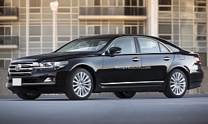 Toyota Crown Wearing Land Cruiser 200 Mask Is the Executive Sedan Toyota Needs Right Now