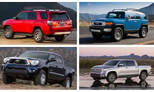 Toyota FJ Cruiser, Tacoma, 4Runner, Tundra in Top Resale Value by AutoGuide