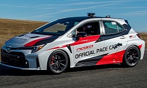 Toyota GR Corolla Hot Hatch Becomes a 2023 NASA Pace Car, Will Hit the Track in September