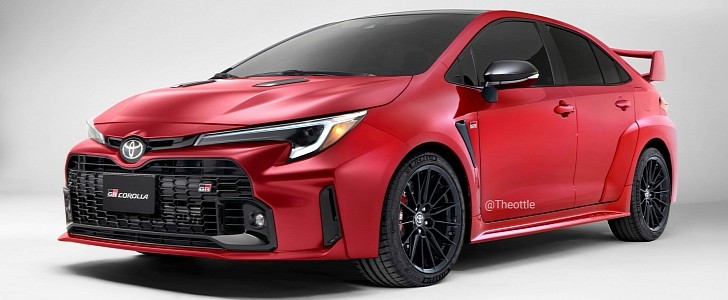 Theottle created a Toyota GR Corolla Sedan for us to decide which one we prefer: this machine or the Honda Civic Type R Sedan?