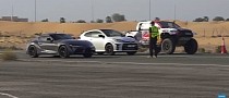 Toyota GR Dakar Hilux Drags GR Yaris and GR Supra, Races Are Full of Nasty Surprises