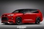 Toyota GR Grand Highlander Becomes the CGI Poster Model for Giant Crossover SUVs