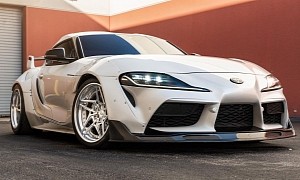 Toyota GR Supra Gets Fattened Up for Winter, Widebody Kit Looks Sick