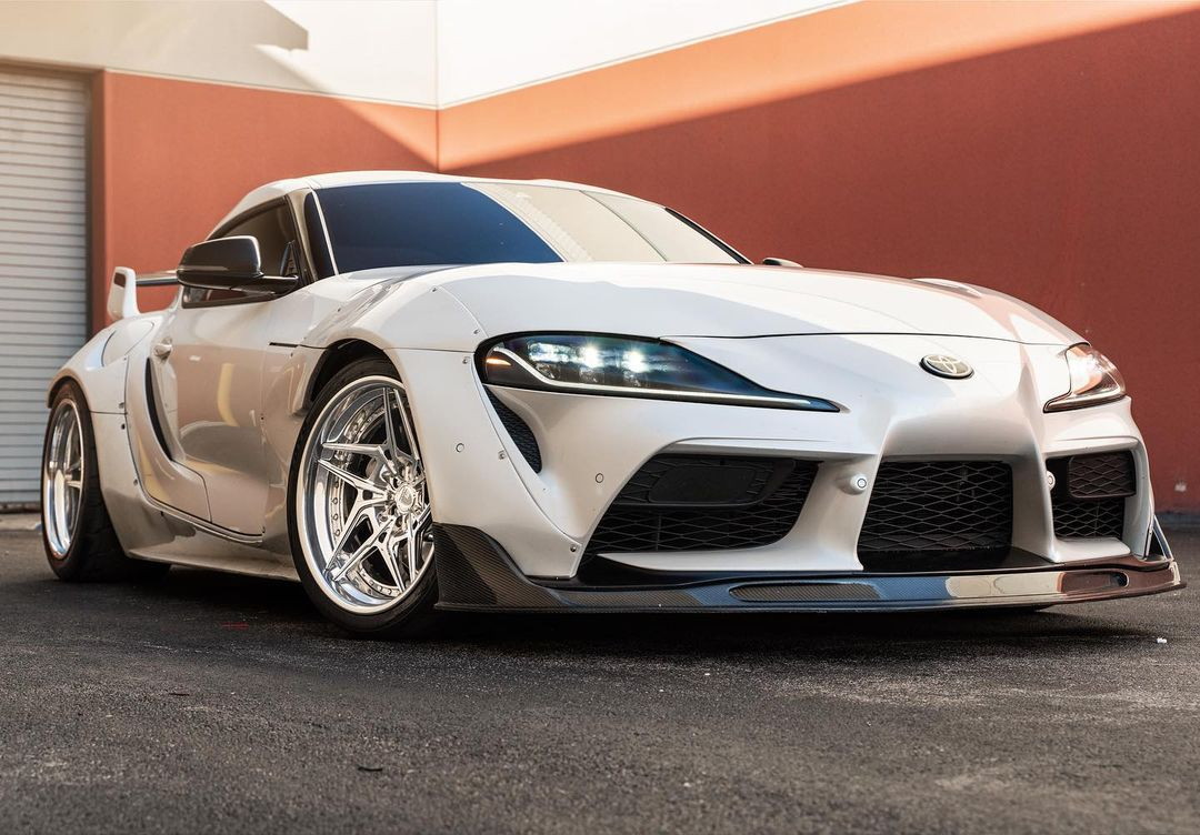 Toyota Gr Supra Gets Fattened Up For Winter Widebody Kit Looks Sick