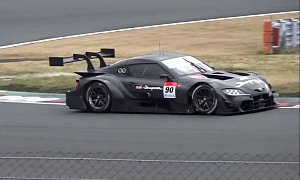Toyota GR Supra GT500 Racecar Sounds Insane Testing for the 2020 Super GT Series