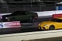 Toyota GR Supra Races Dodge Challenger R/T Scat Pack In Epic Muscle vs. Sports Car Fight
