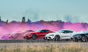Toyota GR Supra Thinks It's a Plane, Goes for “Wing-To-Wing Aerobatic” Display