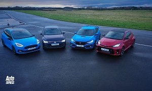 Toyota GR Yaris Battles Fiesta ST, Civic Type R and Golf GTI for Hot Hatch Glory