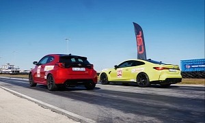 Toyota GR Yaris Drag Races BMW M4 Competition, Both Are Tremendously Impressive