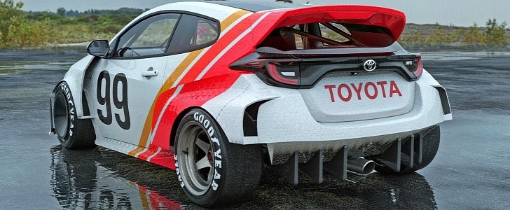 Toyota GR Yaris render by Abimelec Design 
