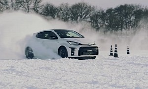 Toyota GR Yaris Proves Its WRC Connections in High-Speed Snow Driving Lesson